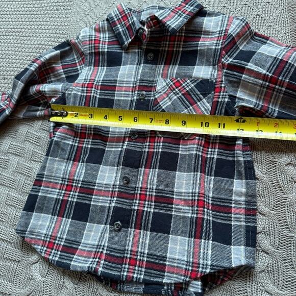 Hanna Andersson Plaid Cotton Flannel Button Down ~ 4 - Picture 7 of 12